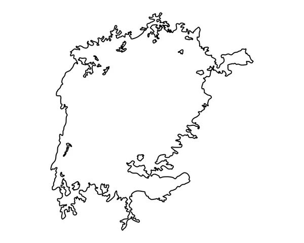 ビクトリア湖の地図 — ストックベクタ