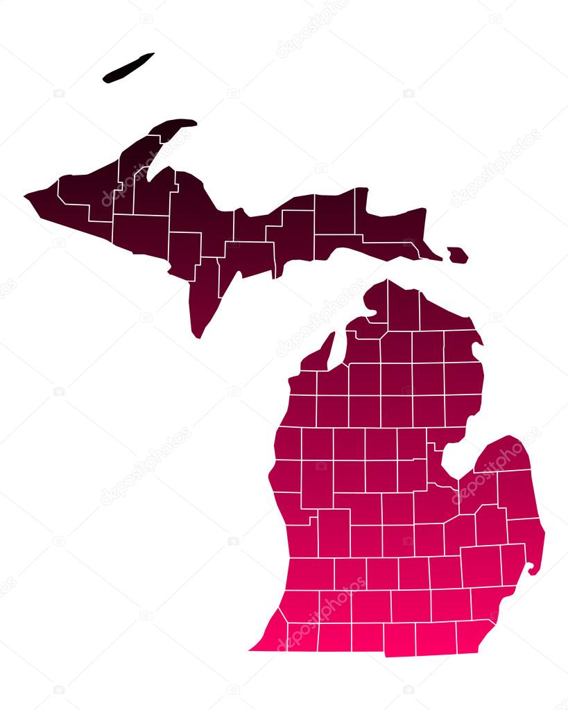 Accurate map of Michigan