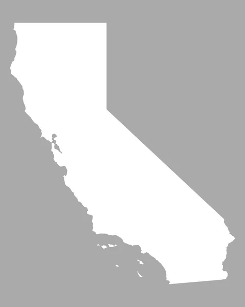 Carte précise de la Californie — Image vectorielle