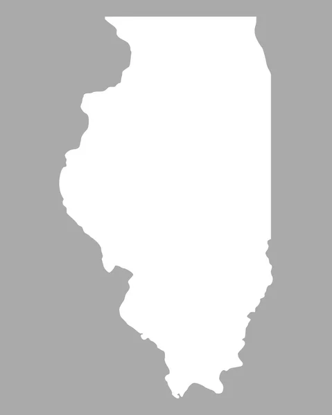 Точної карти штату Іллінойс — стоковий вектор