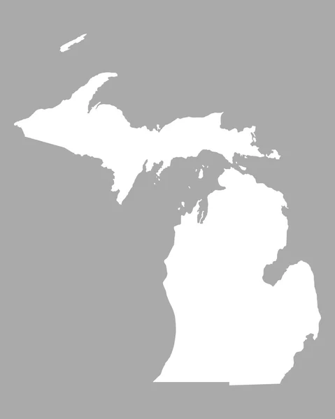 Точної карти Мічиган — стоковий вектор