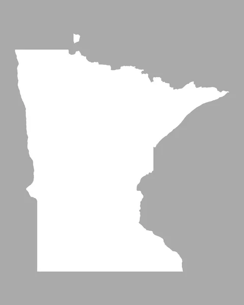 Nauwkeurige kaart van Minnesota — Stockvector