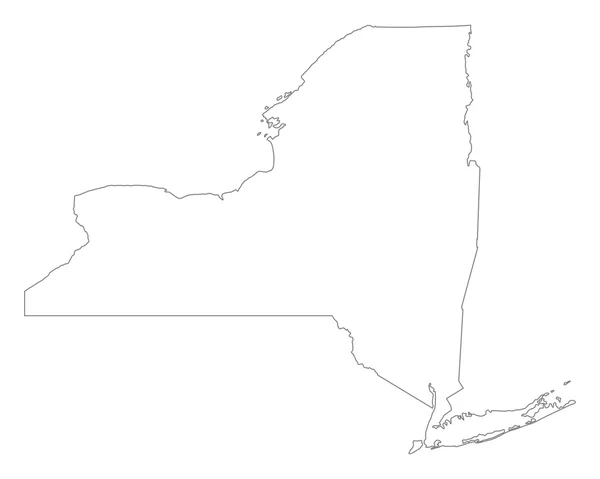 Mapa New Yorku — Stockový vektor