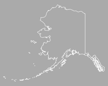 Alaska doğru harita