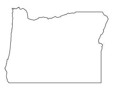 Oregon doğru harita