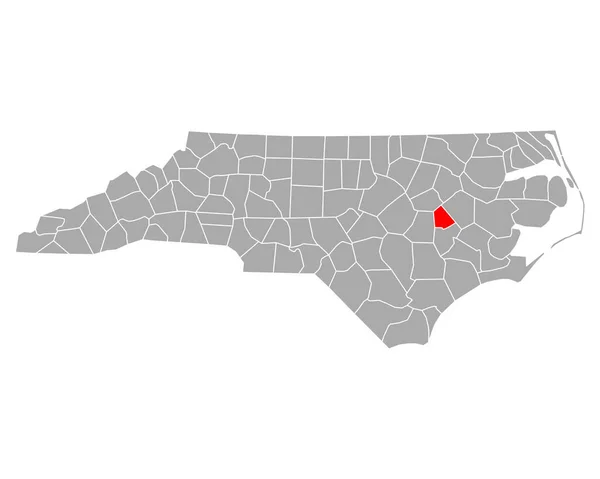Mappa Greene North Carolina — Vettoriale Stock
