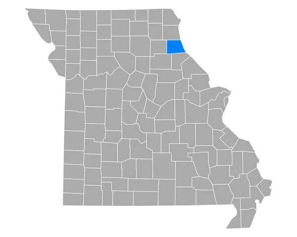 Mapa Marionu Missouri — Stockový vektor