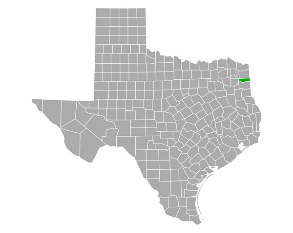 Mapa Marionetas Texas — Vector de stock