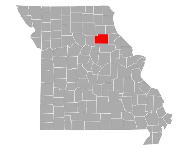 Kaart Van Monroe Missouri — Stockvector