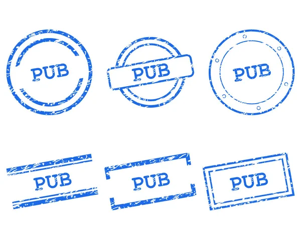 Pub Stamps Vector Illustration — 图库矢量图片