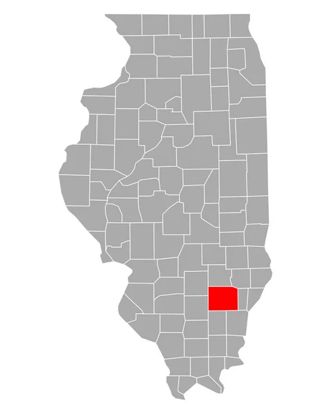 Mapa Wayne Illinois —  Vetores de Stock