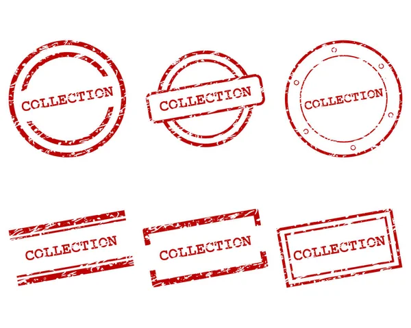 Collection Stamps Vector Illustration — Stock Vector