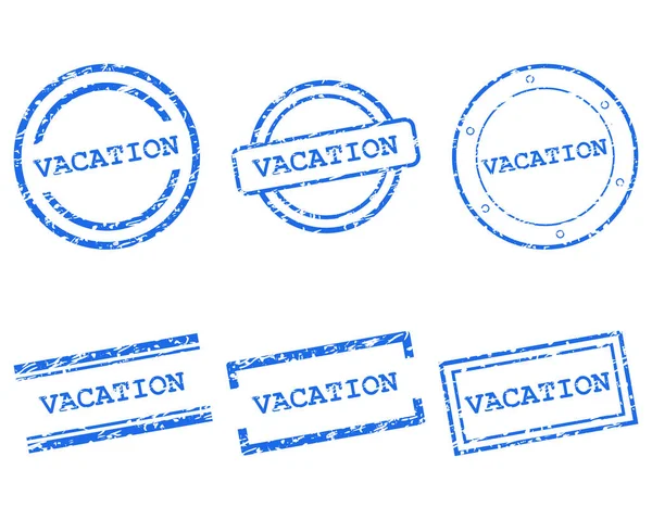 Vakantie Zegels Als Vector Illustratie — Stockvector