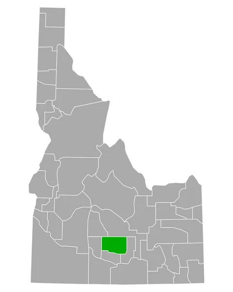 Mapa Empresas Construção Idaho —  Vetores de Stock