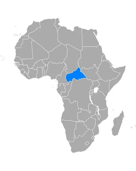 Carte République Centrafricaine Afrique — Image vectorielle