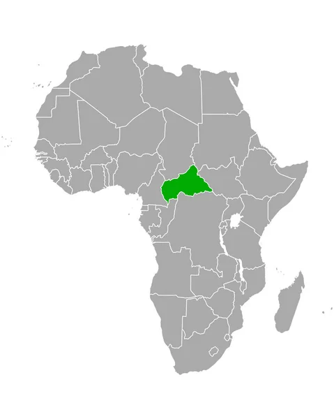 Mapa República Centroafricana África — Vector de stock