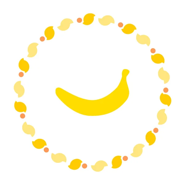Banán Koszorú Mint Vektor Illusztráció — Stock Vector