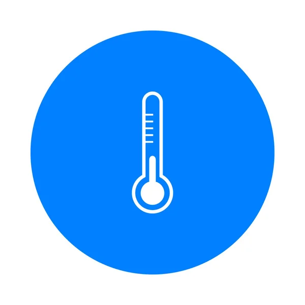 Termometer Och Cirkel Som Vektorillustration — Stock vektor