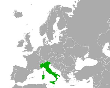 Avrupa 'daki İtalya Haritası