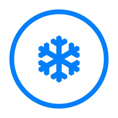 Vektör gösterimi olarak kar taneciği ve daire