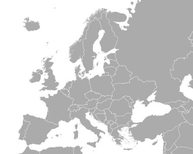 Avrupa 'daki Andorra Haritası
