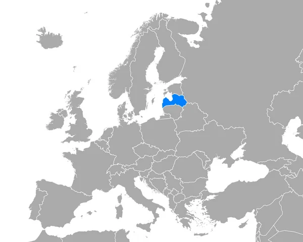 Mapa Lares Para Terceira Idade Europa — Vetor de Stock