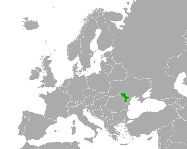 Carte Moldova Europe — Image vectorielle