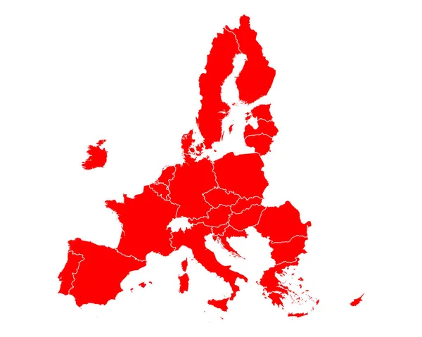 Mapa Unión Europea — Vector de stock