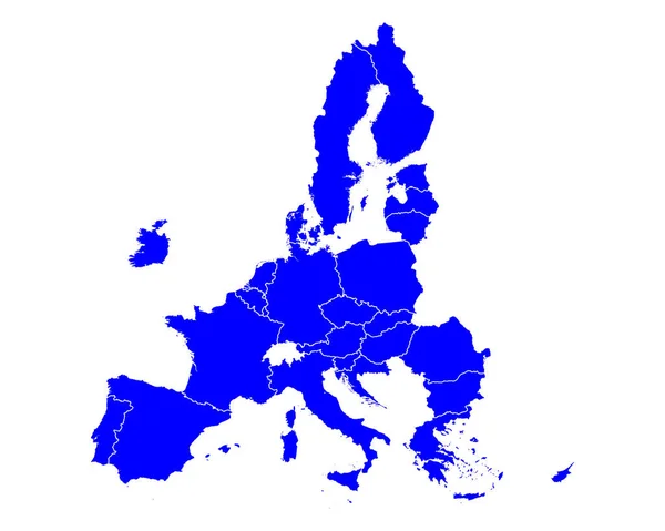 Mapa Unii Europejskiej — Wektor stockowy