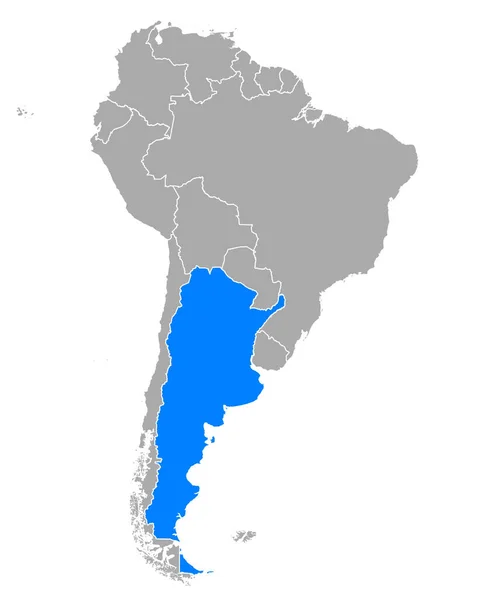 Mapa Argentina América Del Sur — Vector de stock