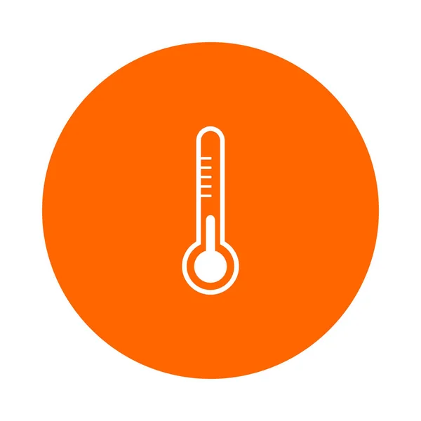 Termometer Och Cirkel Som Vektorillustration — Stock vektor