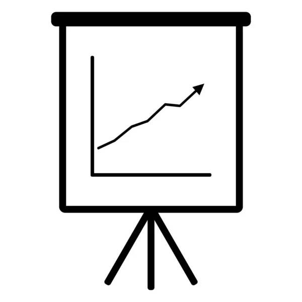 Gráfico Rotafolio Como Ilustración Vectorial — Vector de stock