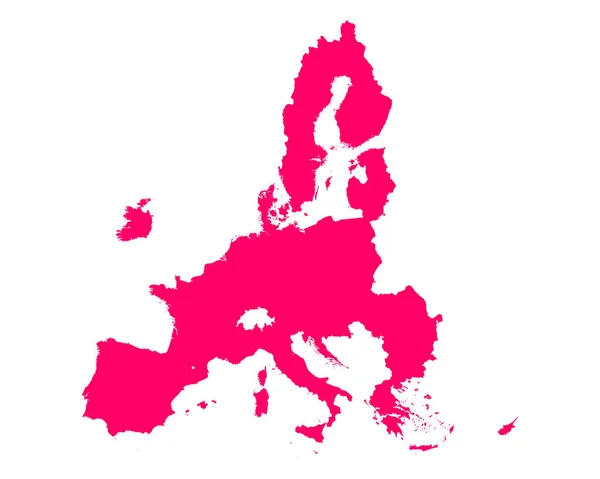 Mappa Dell Unione Europea — Vettoriale Stock