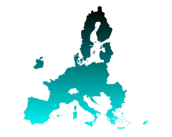 Mapa Unión Europea — Archivo Imágenes Vectoriales