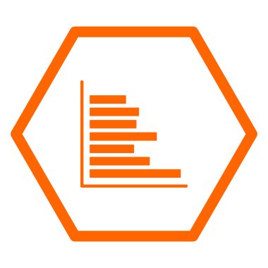 Çizelge ve altıgen vektör çizimi