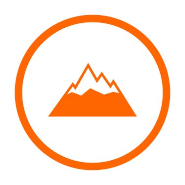 Dağlar ve daireler vektör gösterimi olarak