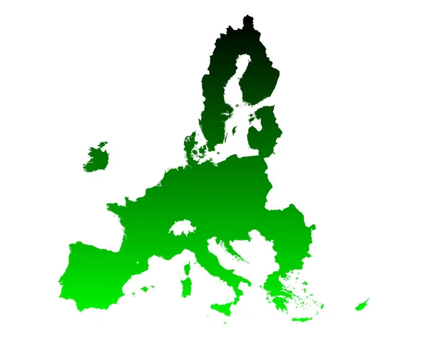 Mapa Unii Europejskiej — Wektor stockowy