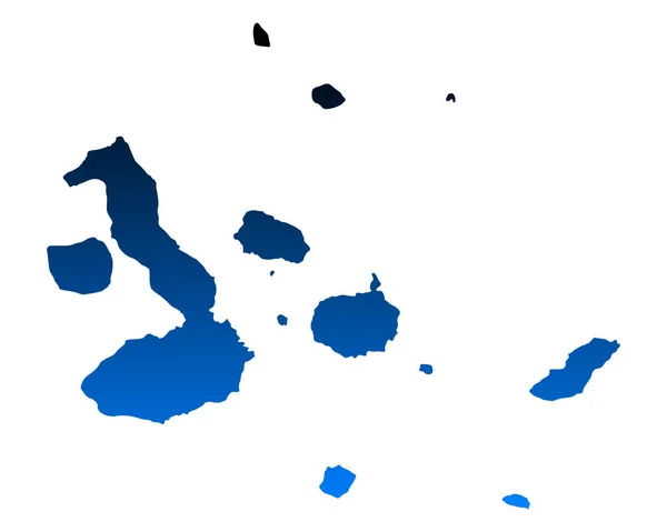 ガラパゴス諸島地図 — ストックベクタ