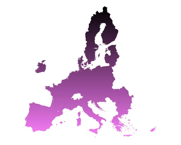 Carte Union Européenne — Image vectorielle