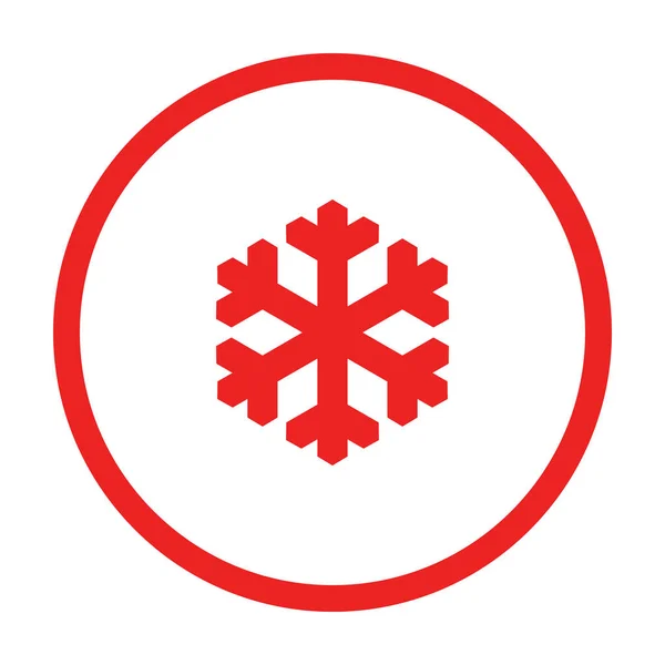 Νιφάδες Χιονιού Και Κύκλος Διανυσματική Απεικόνιση — Διανυσματικό Αρχείο