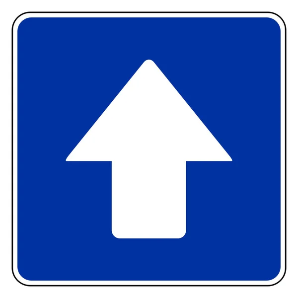ベクトル図としての矢印と道路標識アップ — ストックベクタ
