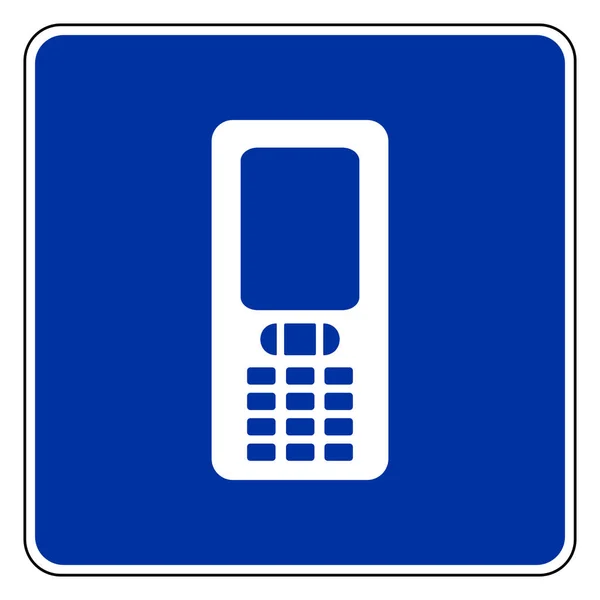 Mobiltelefon Útjelző Mint Vektor Illusztráció — Stock Vector