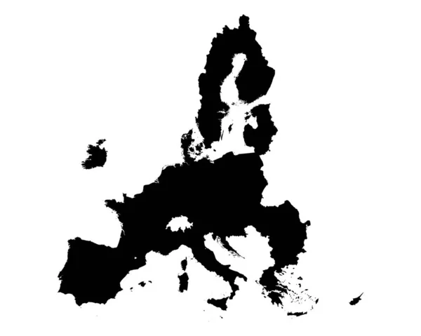 Mapa União Europeia — Vetor de Stock