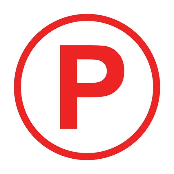 Parcheggio Cerchio Come Illustrazione Vettoriale — Vettoriale Stock