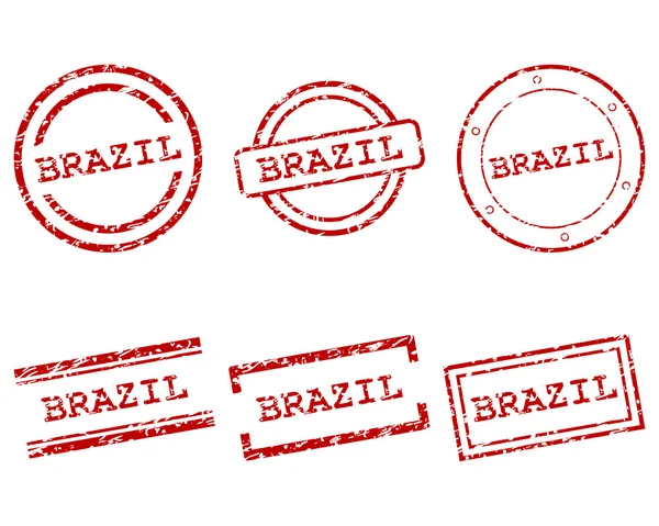 Марки Бразилии — стоковый вектор