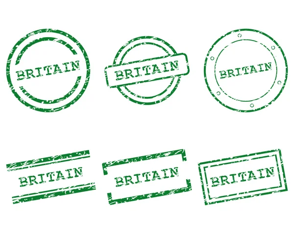 Gran Bretaña sellos — Archivo Imágenes Vectoriales