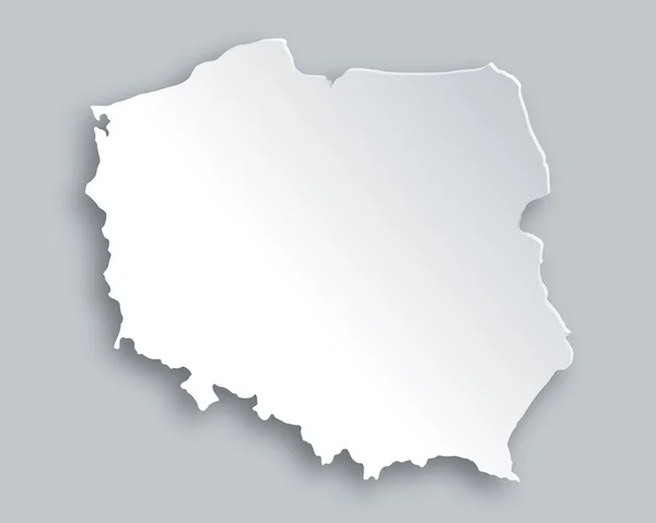 Peta Polandia. - Stok Vektor