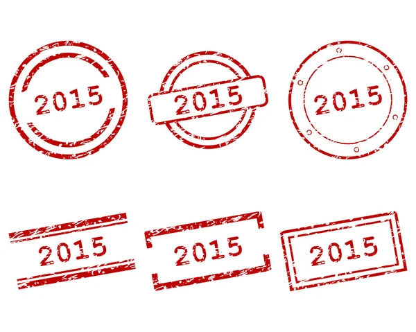 2015 selos — Vetor de Stock