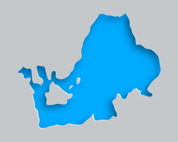 Карта озера Кимзее — стоковый вектор