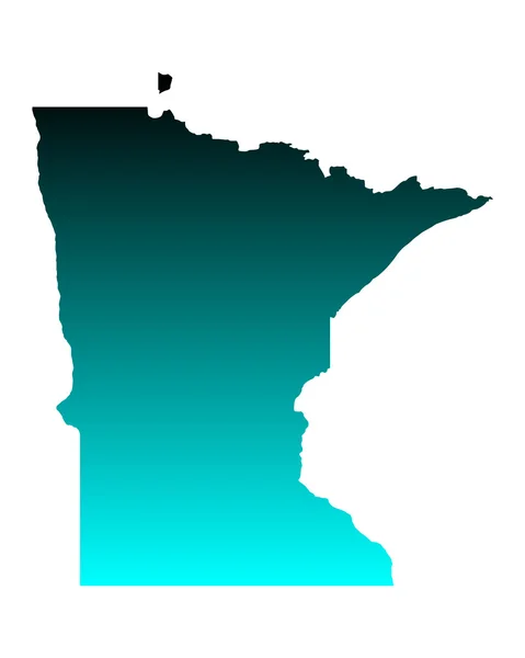 O mapa de Minnesota — Vetor de Stock